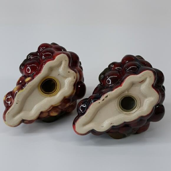Vintage Salt & Pepper Shaker Set GRAPE Bunches - Picture 6 of 8